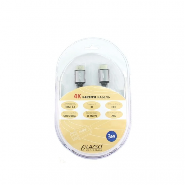 Фотография товара 'Osnovo WH-111(3m)-B Кабель для передачи сигналов HDMI 2.0'