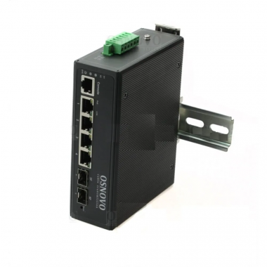 Фотография товара 'Osnovo SW-80402/IL Промышленный управляемый (L2+) PoE коммутатор Gigabit Ethernet'