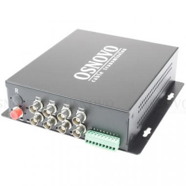 Фотография товара 'Osnovo RA-H82-15F Оптический приемник 8 каналов видео HDCVI/HDTVI/AHD/CVBS'