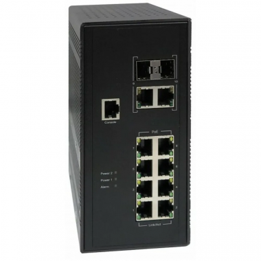 Фотография товара 'Osnovo SW-80822/ILR Промышленный управляемый (L2+) PoE коммутатор Gigabit Ethernet'