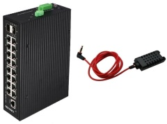 Фотография товара 'Osnovo SW-81602/ILS(Port 90W,600W) Промышленный управляемый (L2+) HiPoE коммутатор Gigabit Ethernet'