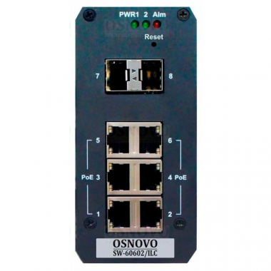 Фотография товара 'Osnovo SW-60602/ILC Промышленный управляемый (Web Managed) PoE коммутатор'