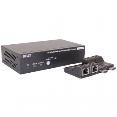 Фотография товара 'Osnovo HE04SEK Комплект (удлинитель-распределитель+4 приёмника) HDMI 1.4'