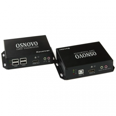 Фотография товара 'Osnovo TLN-HiKMA/1+RLN-HiKM Комплект для передачи HDMI, USB, RS232'