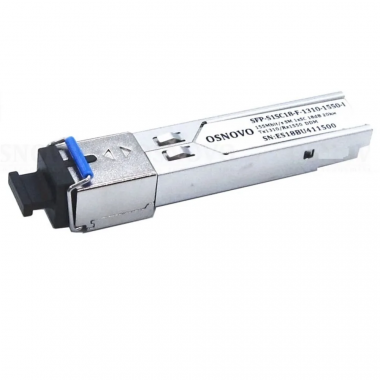 Фотография товара 'Osnovo SFP-S1SC18-F-1310-1550-I Оптический SFP Модуль промышленный'