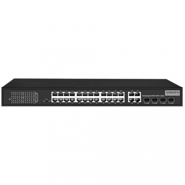 Фотография товара 'Osnovo SW-62444(400W) PoE коммутатор Fast Ethernet'