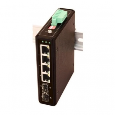 Фотография товара 'Osnovo SW-80402/I Промышленный PoE коммутатор Gigabit Ethernet'