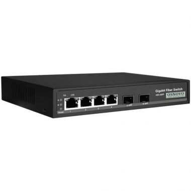 Фотография товара 'Osnovo SW-7042 Коммутатор Gigabit Ethernet на 4 RJ45 + 2 SFP'