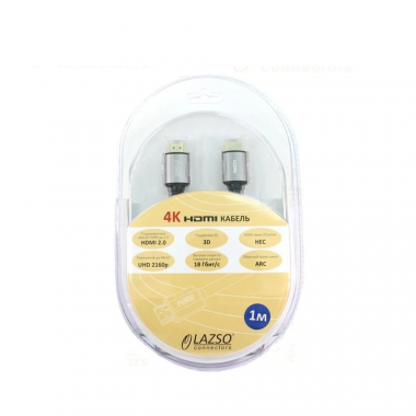 Фотография товара 'Osnovo WH-111(1m)-B Кабель для передачи сигналов HDMI 2.0'