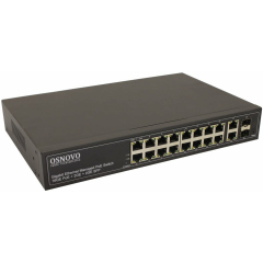 Фотография товара 'Osnovo SW-71802/L Коммутатор Gigabit Ethernet управляемый'
