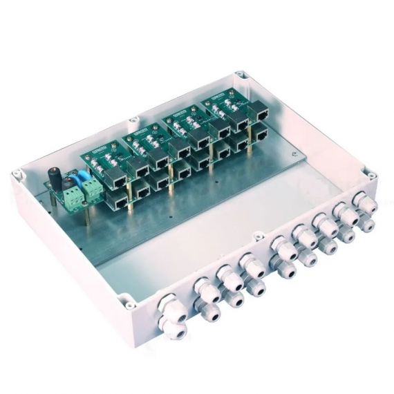 Фотография товара 'Osnovo SP-IP8/1000PW Уличное устройство грозозащиты на 8 портов'