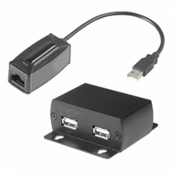 Фотография товара 'Osnovo KM03 Удлинитель клавиатуры и мыши по одному кабелю CAT5 UTP'