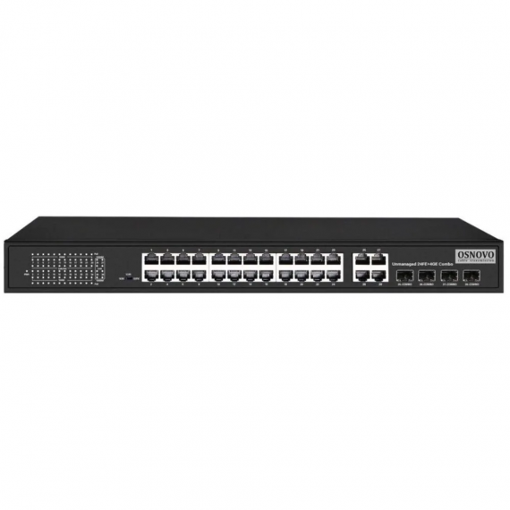 Фотография товара 'Osnovo SW-62444(400W) PoE коммутатор Fast Ethernet'
