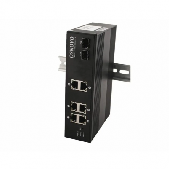 Фотография товара 'Osnovo SW-8062/IC Промышленный PoE коммутатор Gigabit Ethernet на 8 портов'