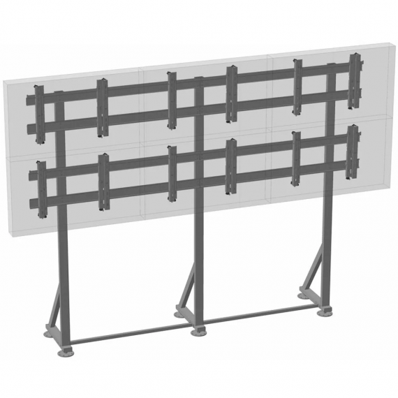 Фотография товара 'Osnovo LB-32FT Кронштейн напольный 3х2 с откидными креплениями'