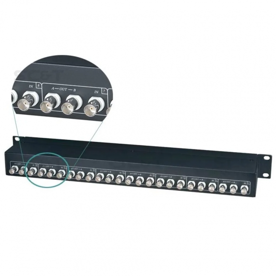 Фотография товара 'Osnovo CD816HD Распределитель HDCVI/HDTVI/AHD/CVBS (8вх./16вых.)'
