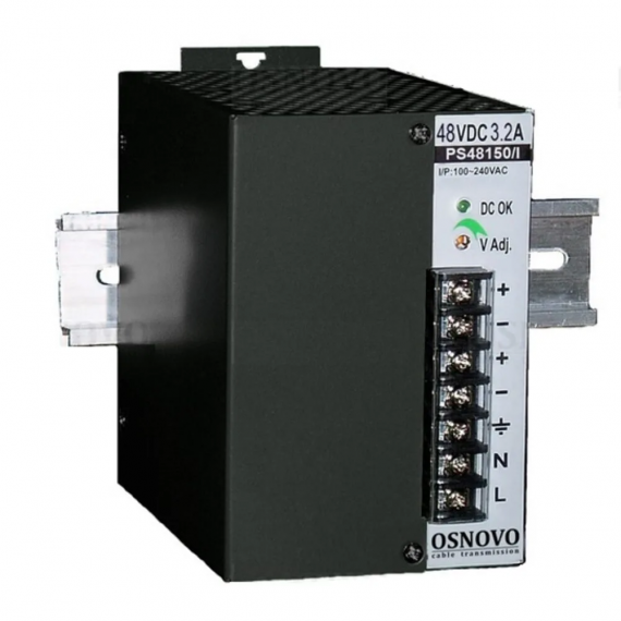 Фотография товара 'Osnovo PS-48150/I Промышленный блок питания. DC48V, 3.2A (150W)'